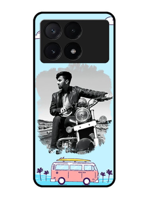 Custom Poco X6 Pro 5G Custom Metal Phone CaseTravel and Adventure Design