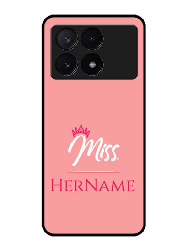 Custom Poco X6 Pro 5G Custom Metal Phone CaseMrs With Name Design