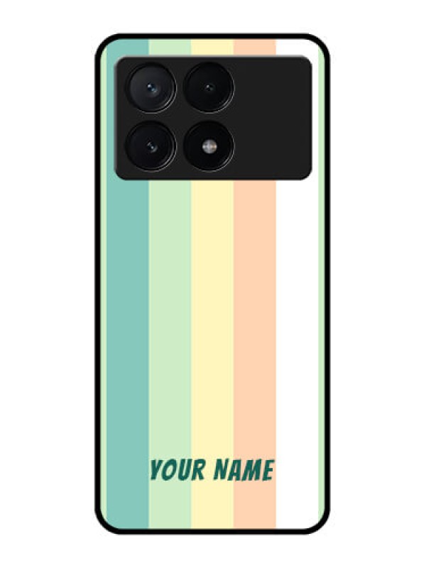 Custom Poco X6 Pro 5G Custom Metal Phone CaseMulti - Colour Stripes Design