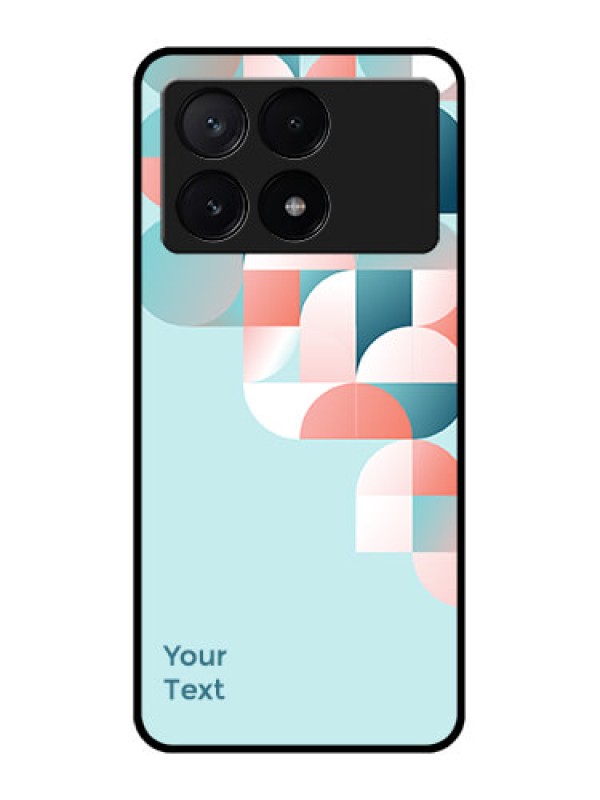 Custom Poco X6 Pro 5G Custom Metal Phone CaseStylish Semi - Circle Pattern Design