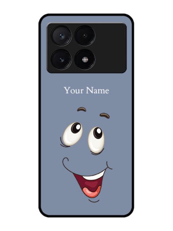 Custom Poco X6 Pro 5G Custom Metal Phone CaseLaughing Cartoon Face Design