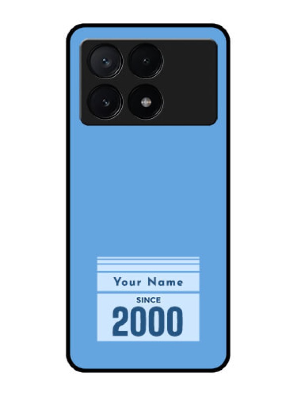 Custom Poco X6 Pro 5G Custom Metal Phone CaseCustom Year Of Birth Design