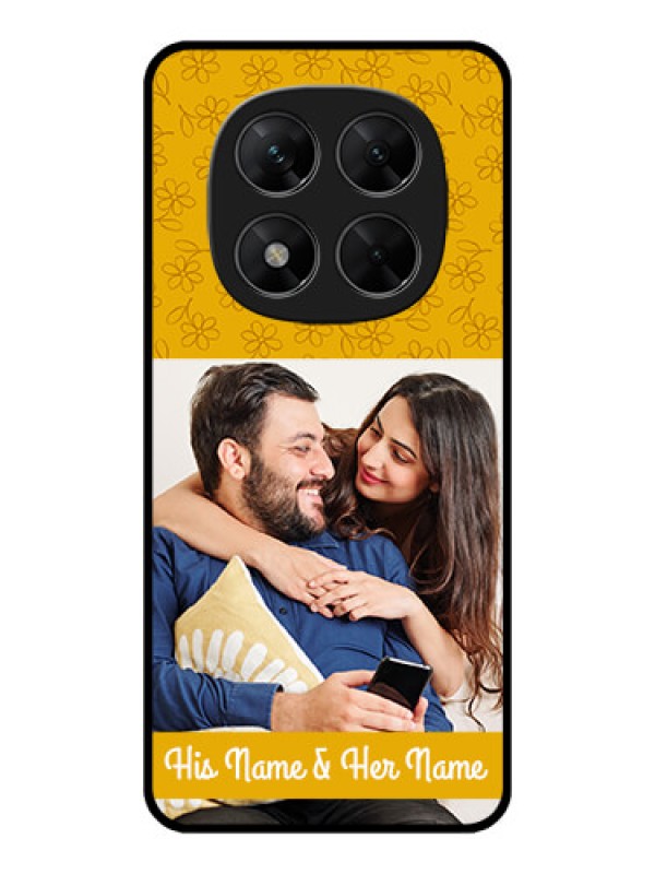 Custom Poco X7 5G Custom Metal Phone CaseYellow Floral Design