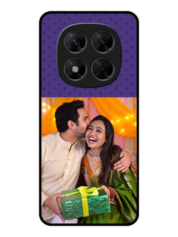 Custom Poco X7 5G Custom Metal Phone CaseViolet Colored Pattern Design