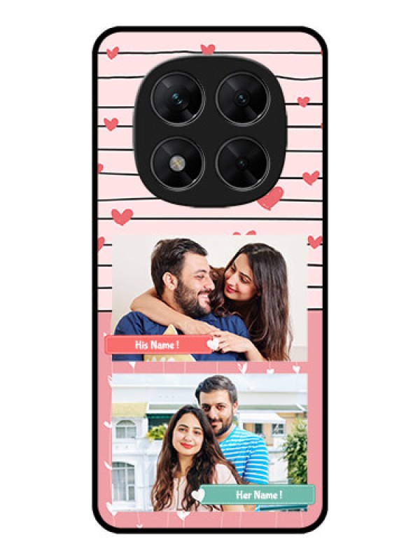 Custom Poco X7 5G Custom Metal Phone CasePhoto With Heart Design