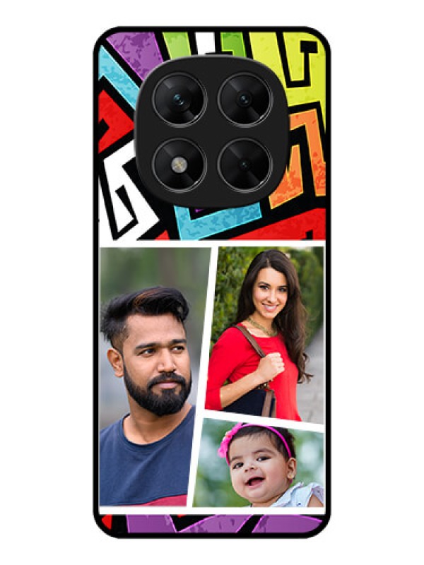 Custom Poco X7 5G Custom Metal Phone CaseGraffiti Pattern Design