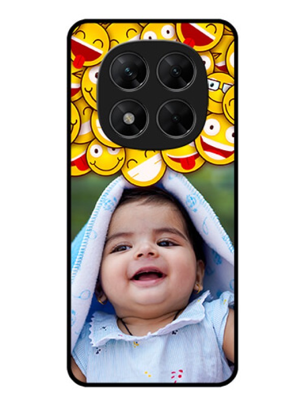 Custom Poco X7 5G Custom Metal Phone CaseWith Smiley Emoji Design