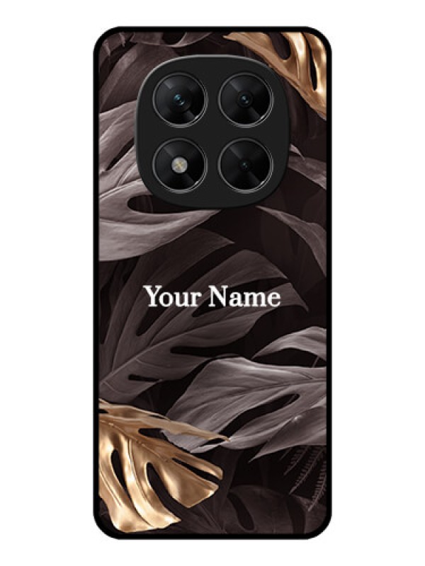 Custom Poco X7 5G Custom Metal Phone CaseWild Leaves Digital Paint Design