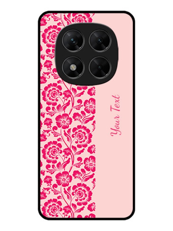 Custom Poco X7 5G Custom Metal Phone CaseAttractive Floral Pattern Design