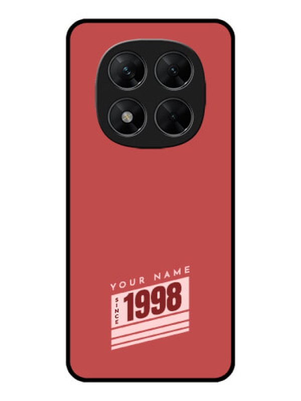 Custom Poco X7 5G Custom Metal Phone CaseRed Custom Year Of Birth Design