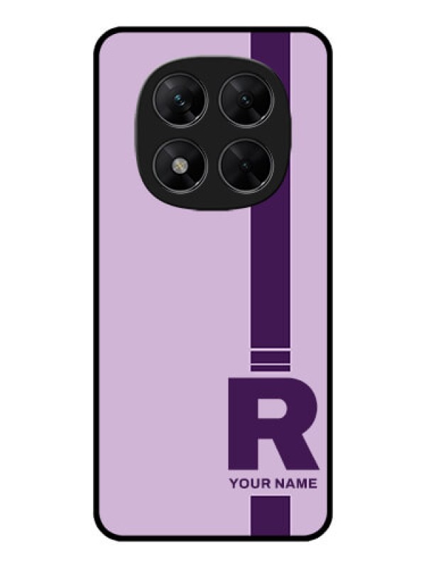 Custom Poco X7 5G Custom Metal Phone CaseSimple Dual Tone Stripe With Name Design