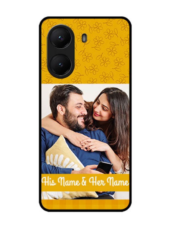 Custom Poco X7 Pro 5G Custom Metal Phone Case - Yellow Floral Design