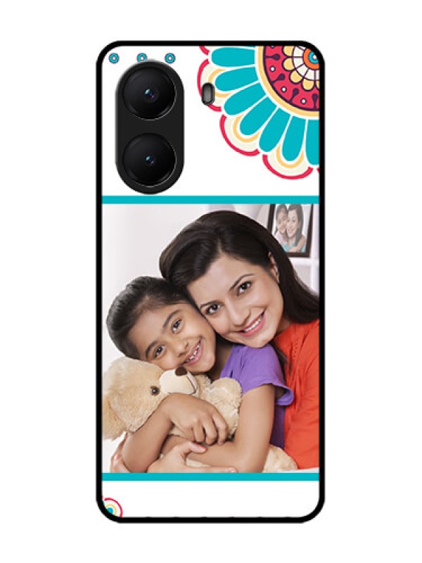 Custom Poco X7 Pro 5G Custom Metal Phone Case - Flower Design