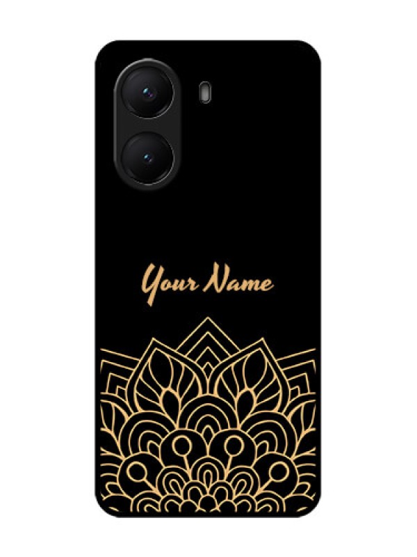 Custom Poco X7 Pro 5G Custom Metal Phone Case - Golden Mandala Design