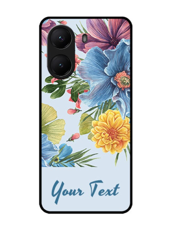 Custom Poco X7 Pro 5G Custom Metal Phone Case - Stunning Watercolored Flowers Painting Design