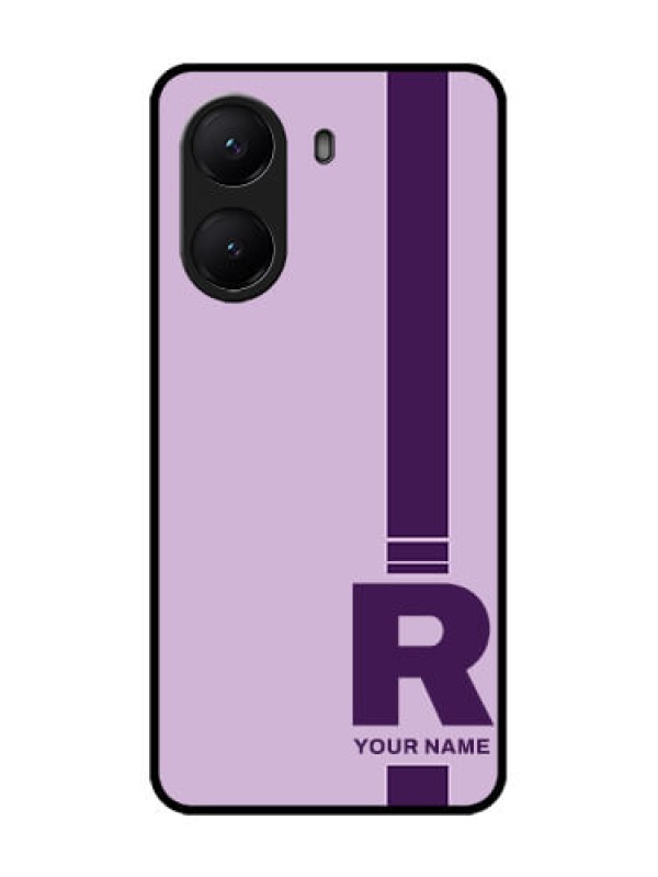 Custom Poco X7 Pro 5G Custom Metal Phone Case - Simple Dual Tone Stripe With Name Design