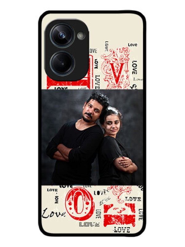 Custom Realme 10 Pro 5G Custom Metal Phone CaseTrendy Love Design Case