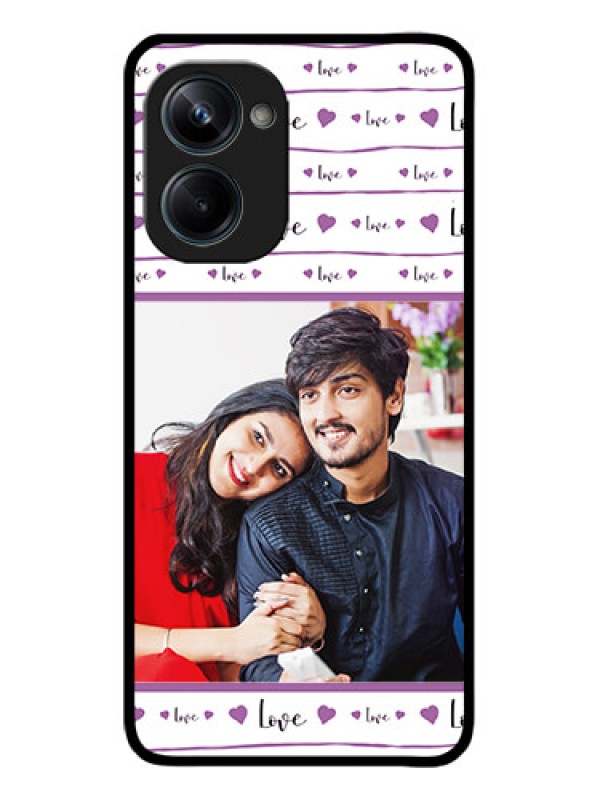 Custom Realme 10 Pro 5G Custom Metal Phone CaseCouples Heart Design