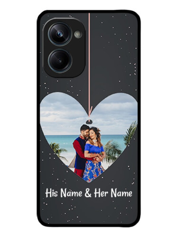 Custom Realme 10 Pro 5G Custom Metal Phone CaseHanging Heart Design