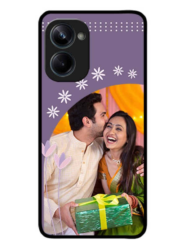 Custom Realme 10 Pro 5G Custom Metal Phone CaseLavender Flowers Design