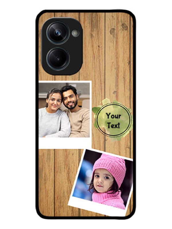 Custom Realme 10 Pro 5G Custom Metal Phone CaseWooden Texture Design