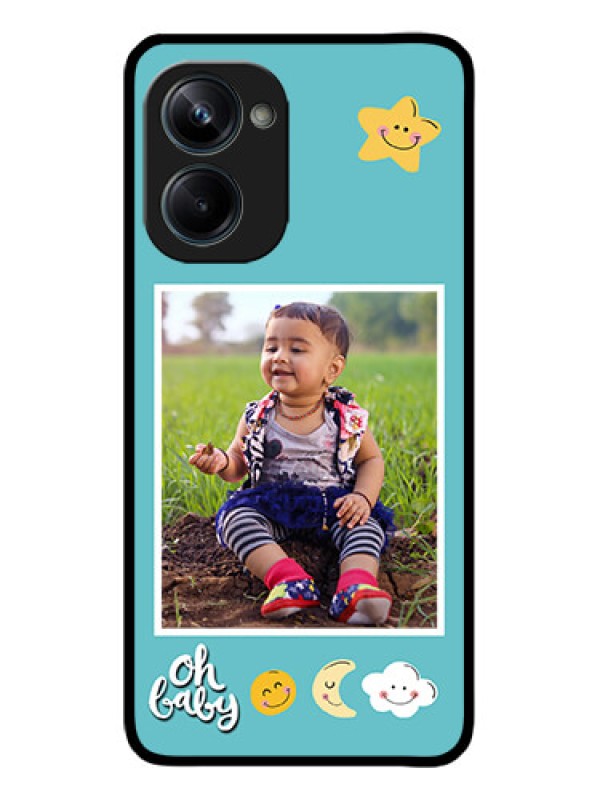 Custom Realme 10 Pro 5G Custom Metal Phone CaseSmiley Kids Stars Design