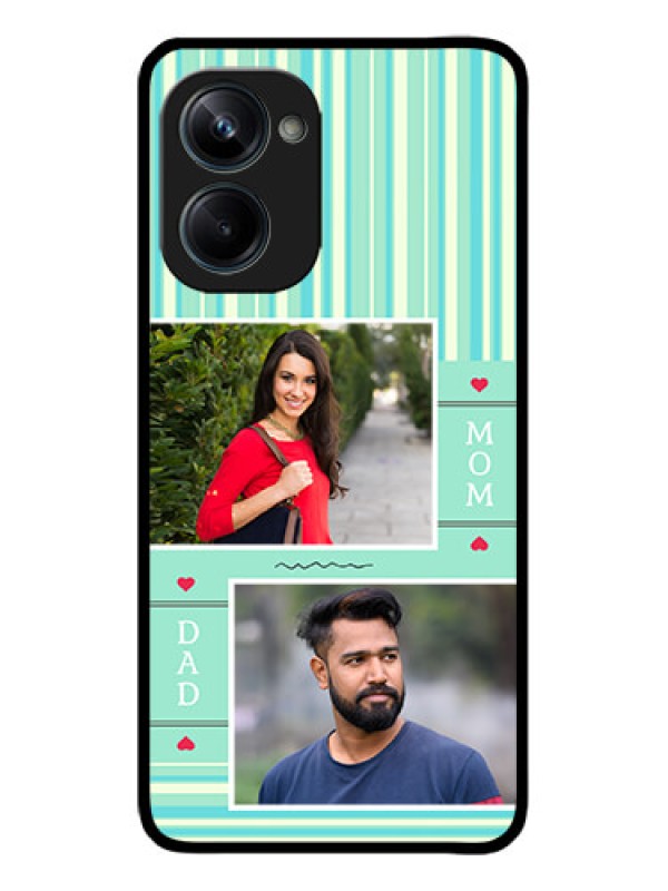 Custom Realme 10 Pro 5G Custom Metal Phone CaseMom and Dad Pic Design