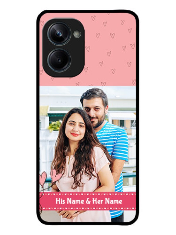 Custom Realme 10 Pro 5G Custom Metal Phone CaseLove Design Peach Color