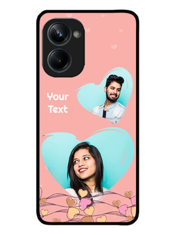 Custom Realme 10 Pro 5G Custom Metal Phone CaseLove Doodle Design