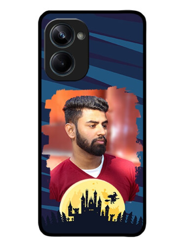 Custom Realme 10 Pro 5G Custom Metal Phone CaseHalloween Witch Design