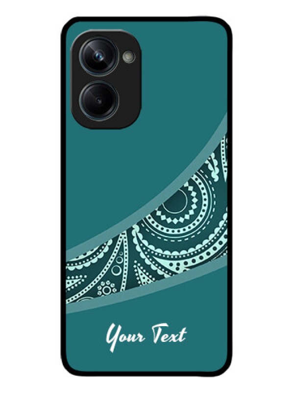 Custom Realme 10 Pro 5G Custom Metal Phone CaseSemi Visible Floral Design