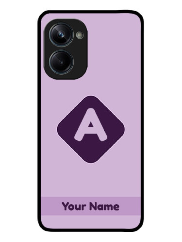 Custom Realme 10 Pro 5G Custom Metal Phone CaseCustom Letter In Curved Badge Design