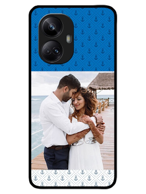 Custom Realme 10 Pro Plus 5G Custom Metal Phone CaseBlue Anchors Design