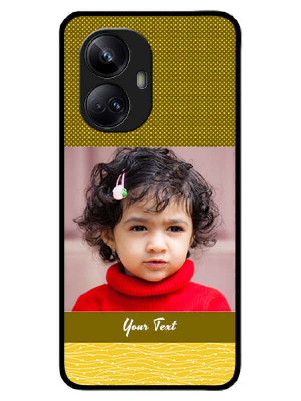 Custom Realme 10 Pro Plus 5G Custom Metal Phone CaseSimple Green Color Design