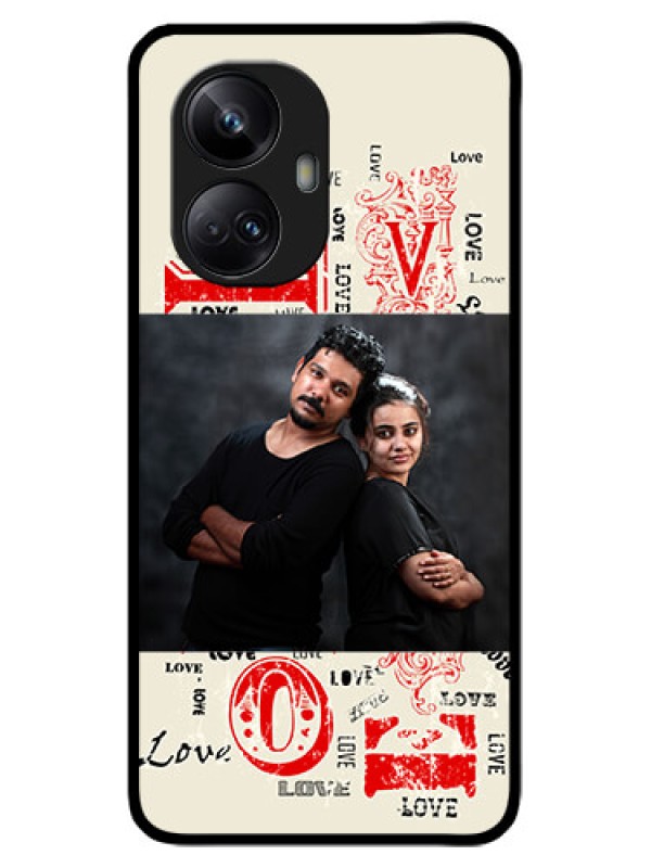 Custom Realme 10 Pro Plus 5G Custom Metal Phone CaseTrendy Love Design Case