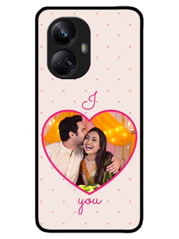 Custom Realme 10 Pro Plus 5G Custom Metal Phone CaseHeart Shape Design
