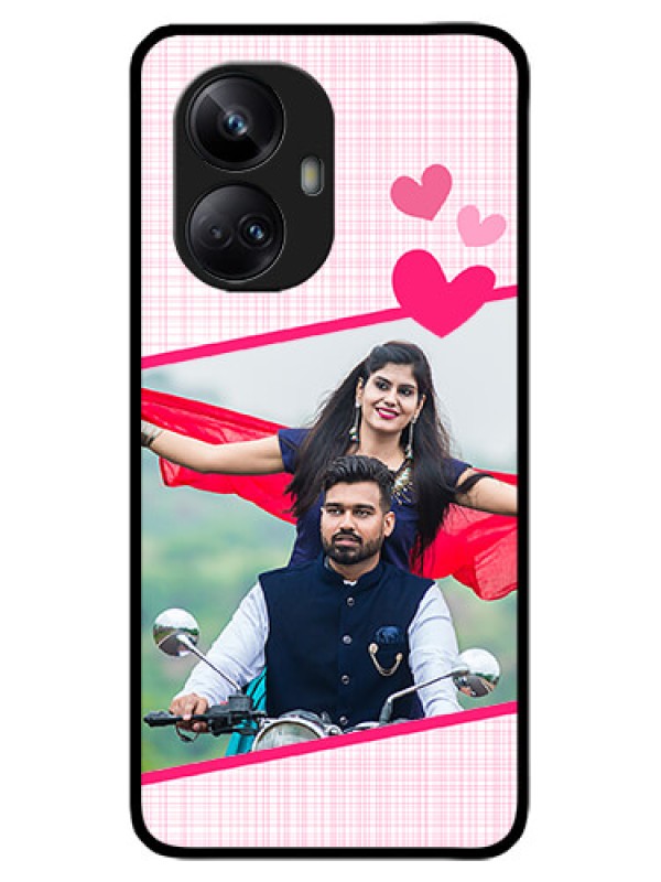 Custom Realme 10 Pro Plus 5G Custom Metal Phone CaseLove Shape Heart Design