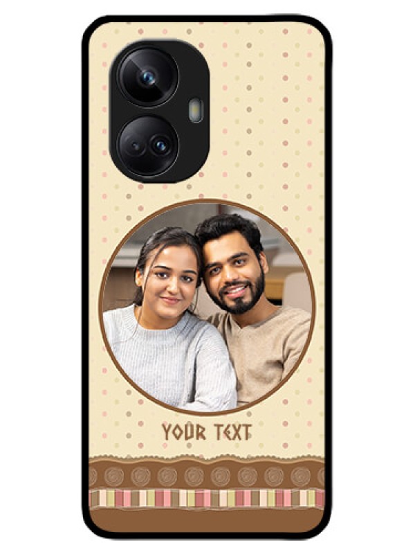 Custom Realme 10 Pro Plus 5G Custom Metal Phone CaseBrown Dotted Mobile Case Design