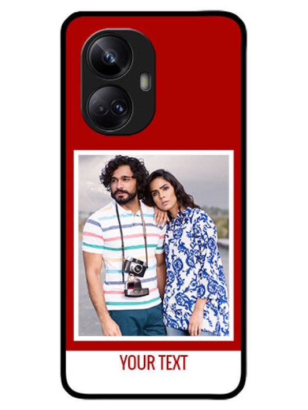 Custom Realme 10 Pro Plus 5G Custom Metal Phone CaseRed Color Design