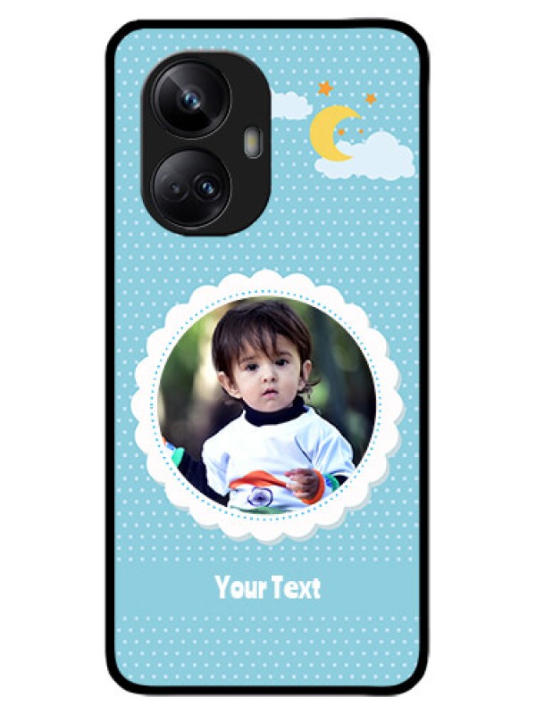 Custom Realme 10 Pro Plus 5G Custom Metal Phone CaseViolet Pattern Design