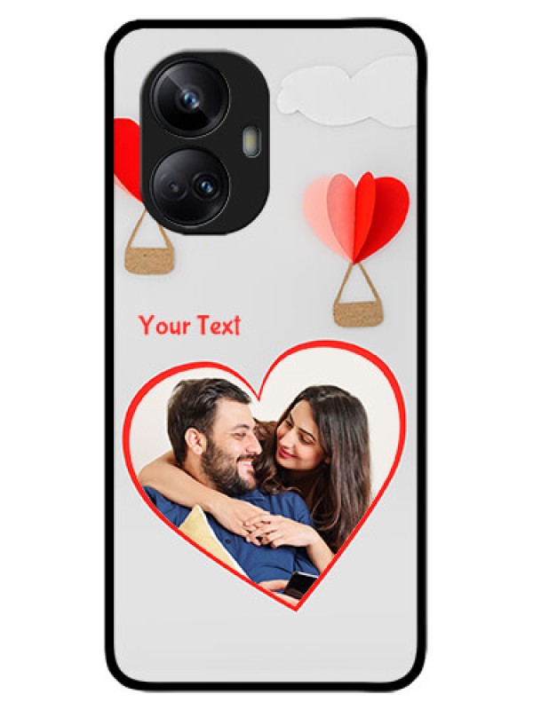 Custom Realme 10 Pro Plus 5G Custom Metal Phone CaseParachute Love Design