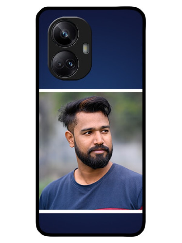 Custom Realme 10 Pro Plus 5G Custom Metal Phone CaseSimple Royal Blue Design