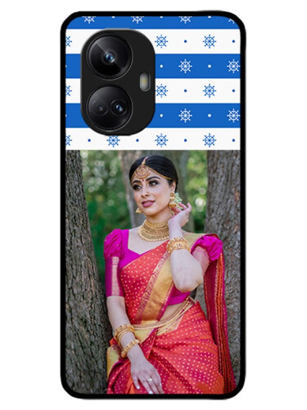 Custom Realme 10 Pro Plus 5G Custom Metal Phone CaseSnow Pattern Design