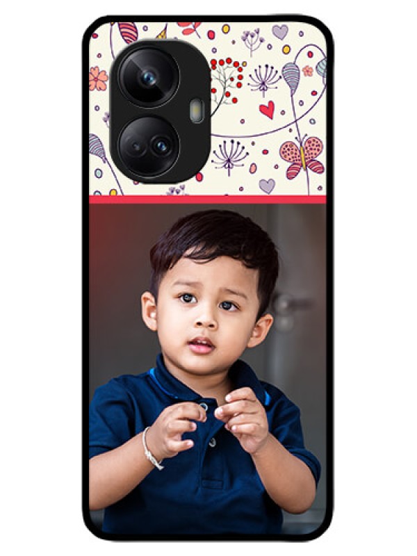 Custom Realme 10 Pro Plus 5G Custom Metal Phone CasePremium Floral Design