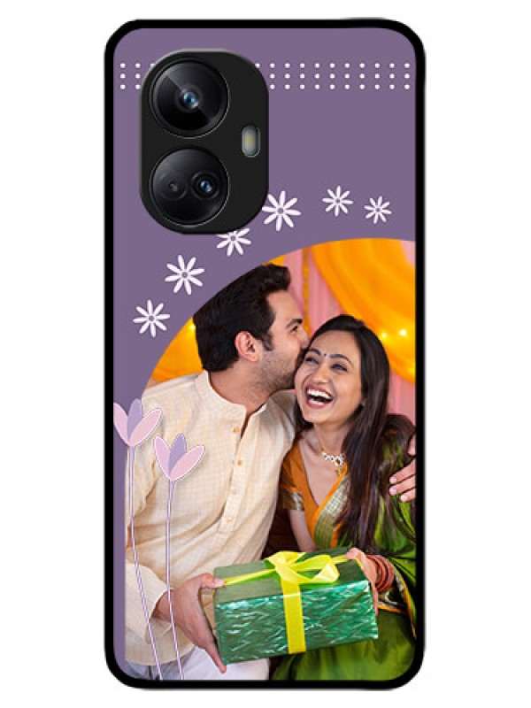 Custom Realme 10 Pro Plus 5G Custom Metal Phone CaseLavender Flowers Design