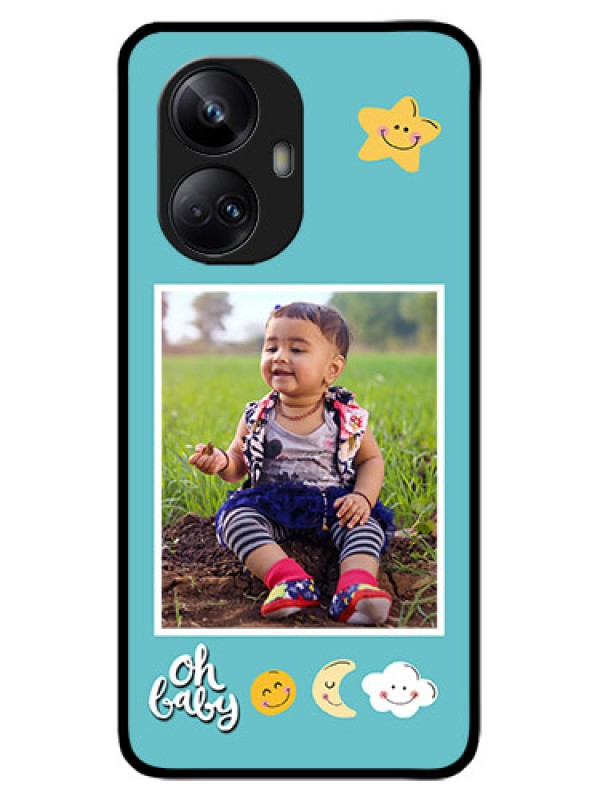 Custom Realme 10 Pro Plus 5G Custom Metal Phone CaseSmiley Kids Stars Design