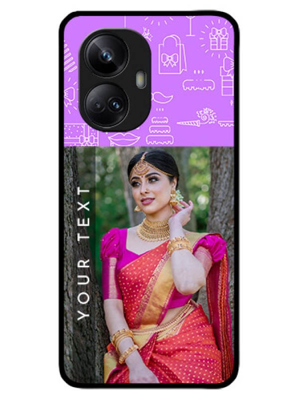 Custom Realme 10 Pro Plus 5G Custom Metal Phone CaseBirthday Icons Design