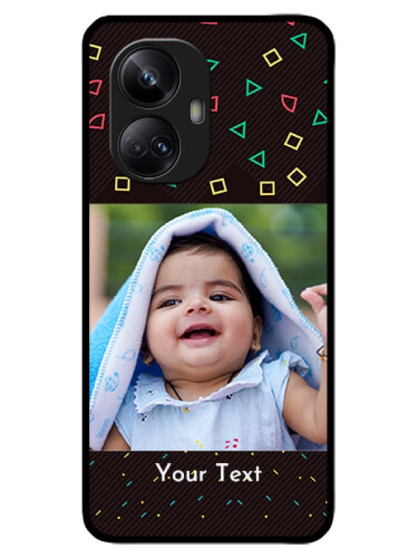 Custom Realme 10 Pro Plus 5G Custom Metal Phone CaseWith Confetti Birthday Design