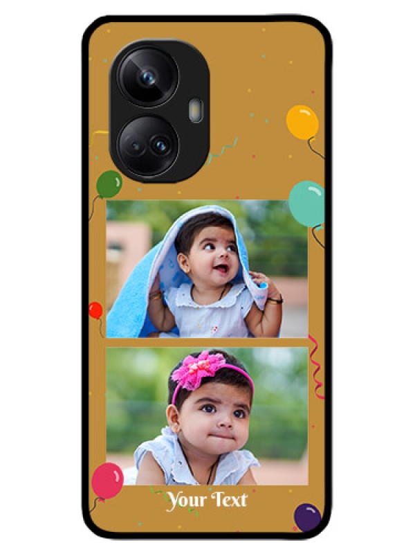 Custom Realme 10 Pro Plus 5G Custom Metal Phone CaseImage Holder With Birthday Celebrations Design