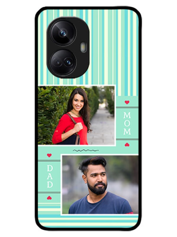Custom Realme 10 Pro Plus 5G Custom Metal Phone CaseMom and Dad Pic Design